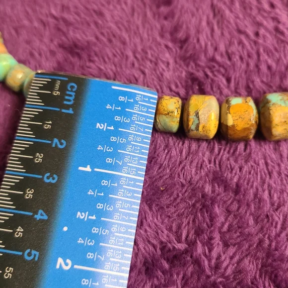 RARE Jay King Multicolored Turquoise Graduated Bead Sterling Necklace 18 inch